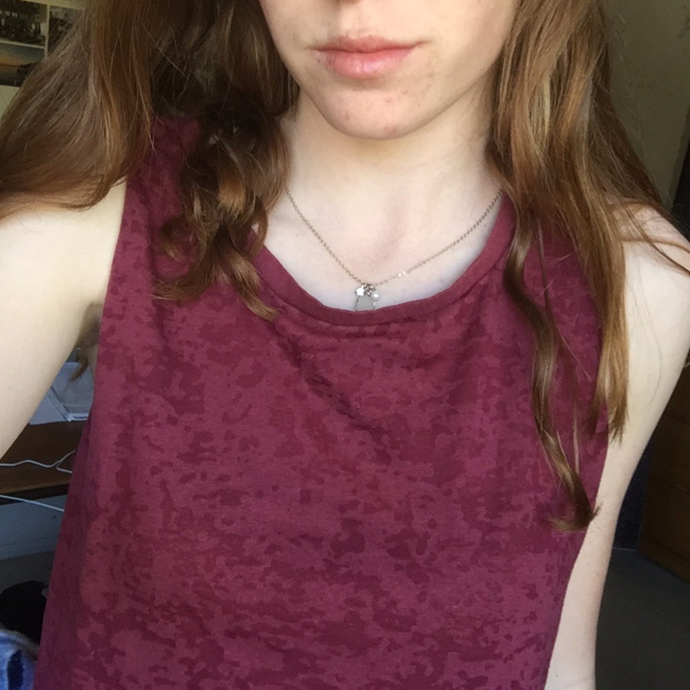 red tank top